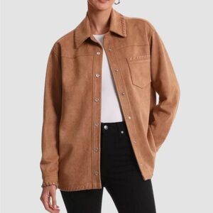 NWT Bagatelle Faux Suede Shacket in Camel size small